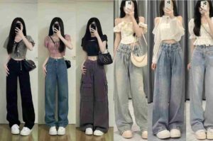 Phối với áo croptop – Hack dáng cực đỉnh
