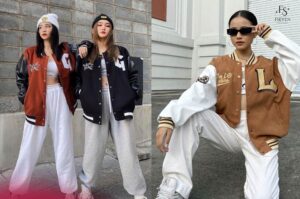 Quần Jogger Nữ + Áo Bomber