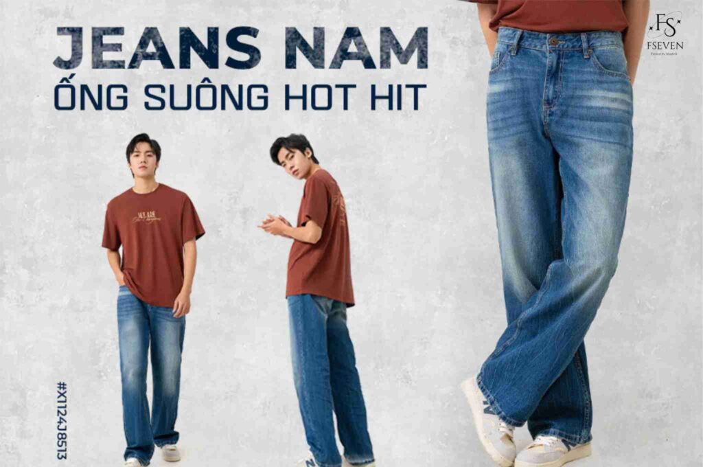 Giới thiệu về quần jeans ống suông nam